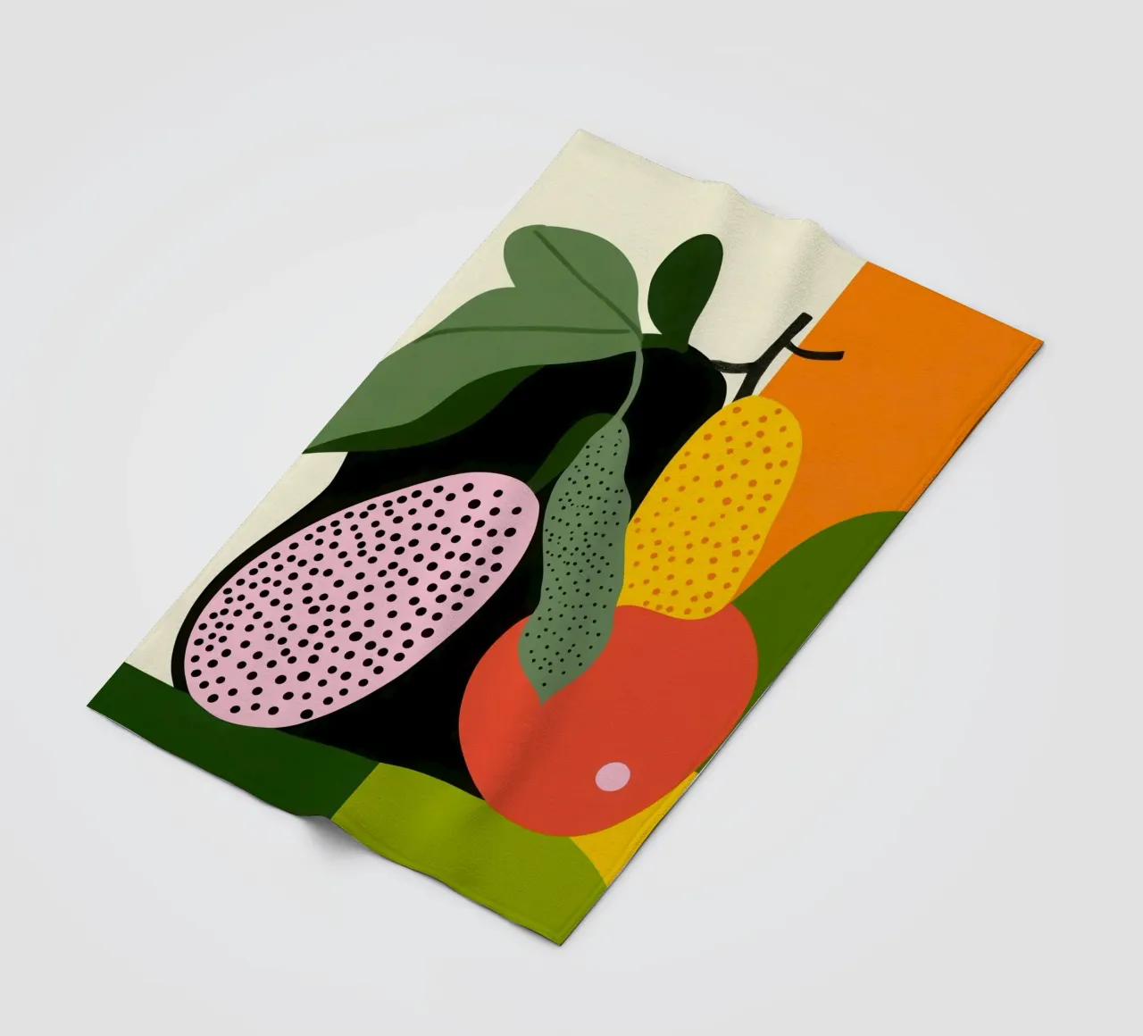 Fruity composition fleece blanket by Pop and Fruits - Affiches & posters