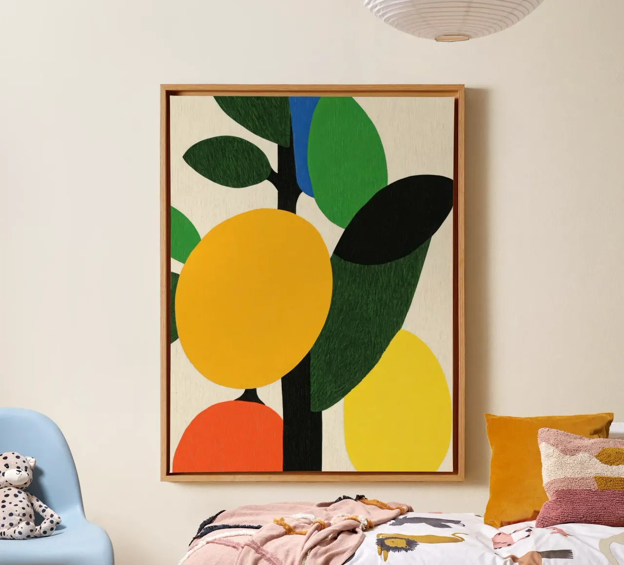 Agrarische Bedrijven canvas met Baklijst van Pop and Fruits - Affiches & posters