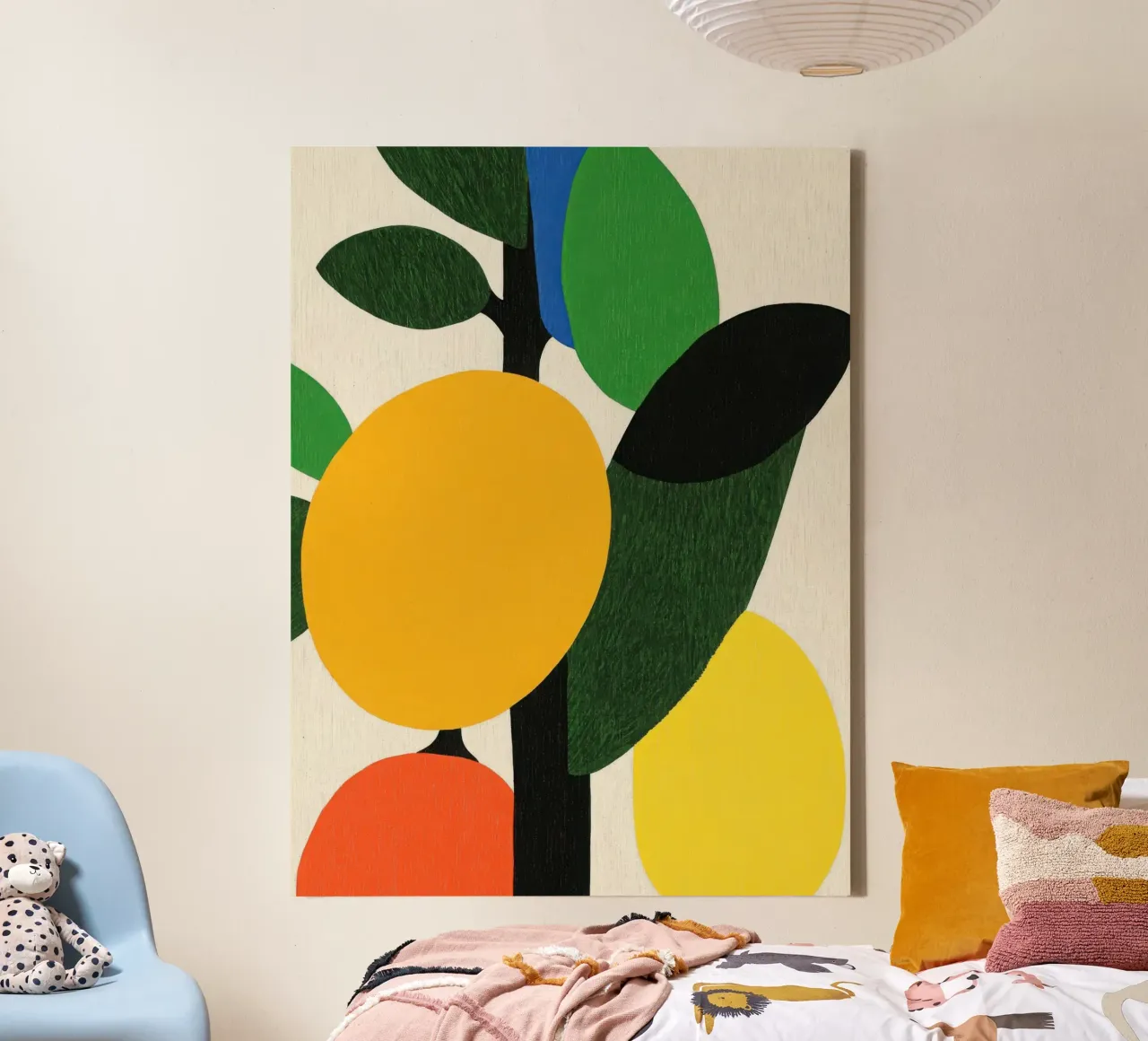 Agrarische Bedrijven canvas met Baklijst van Pop and Fruits - Affiches & posters