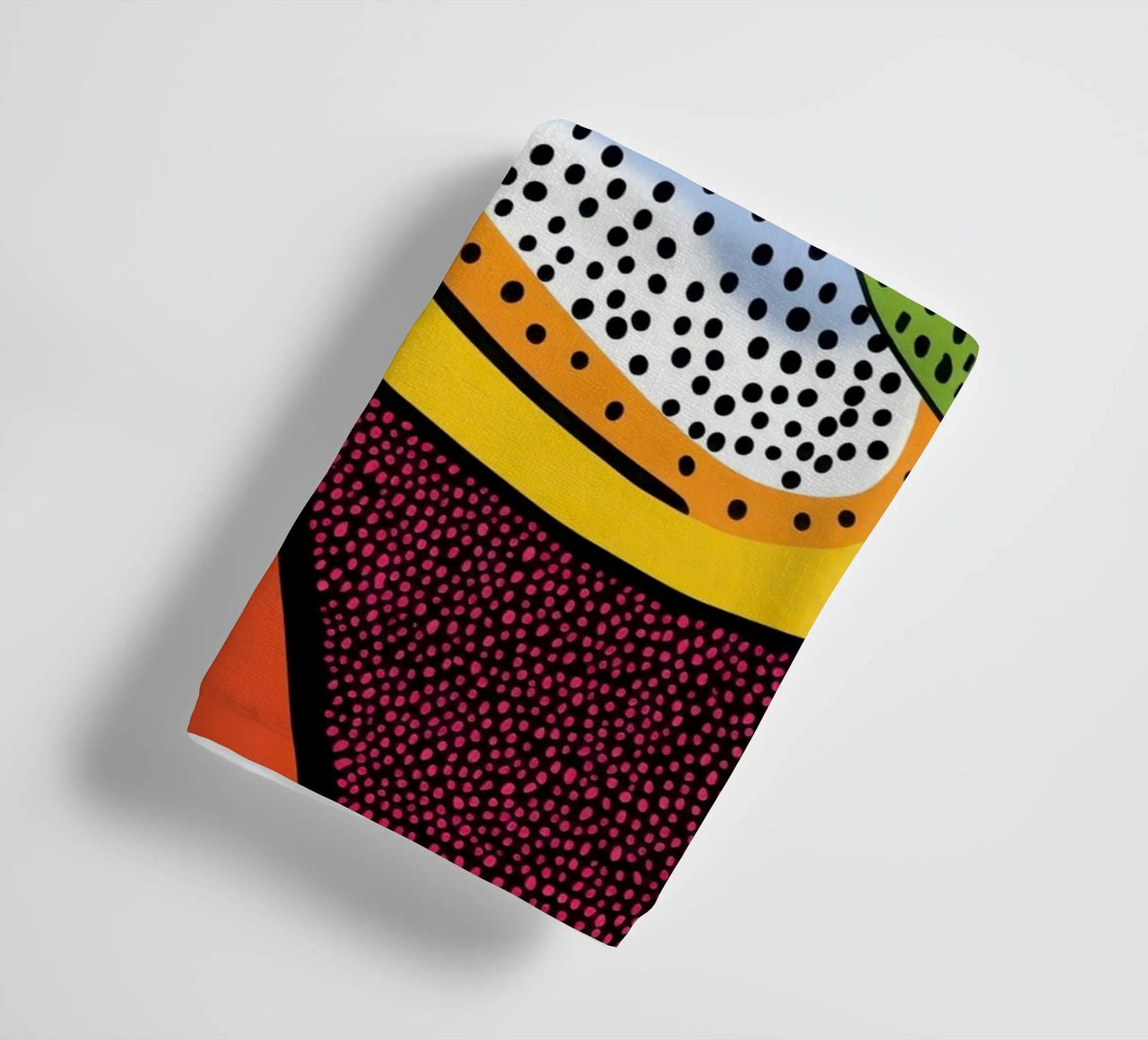 Pointillist Papaya towel by Pop and Fruits - Affiches & posters