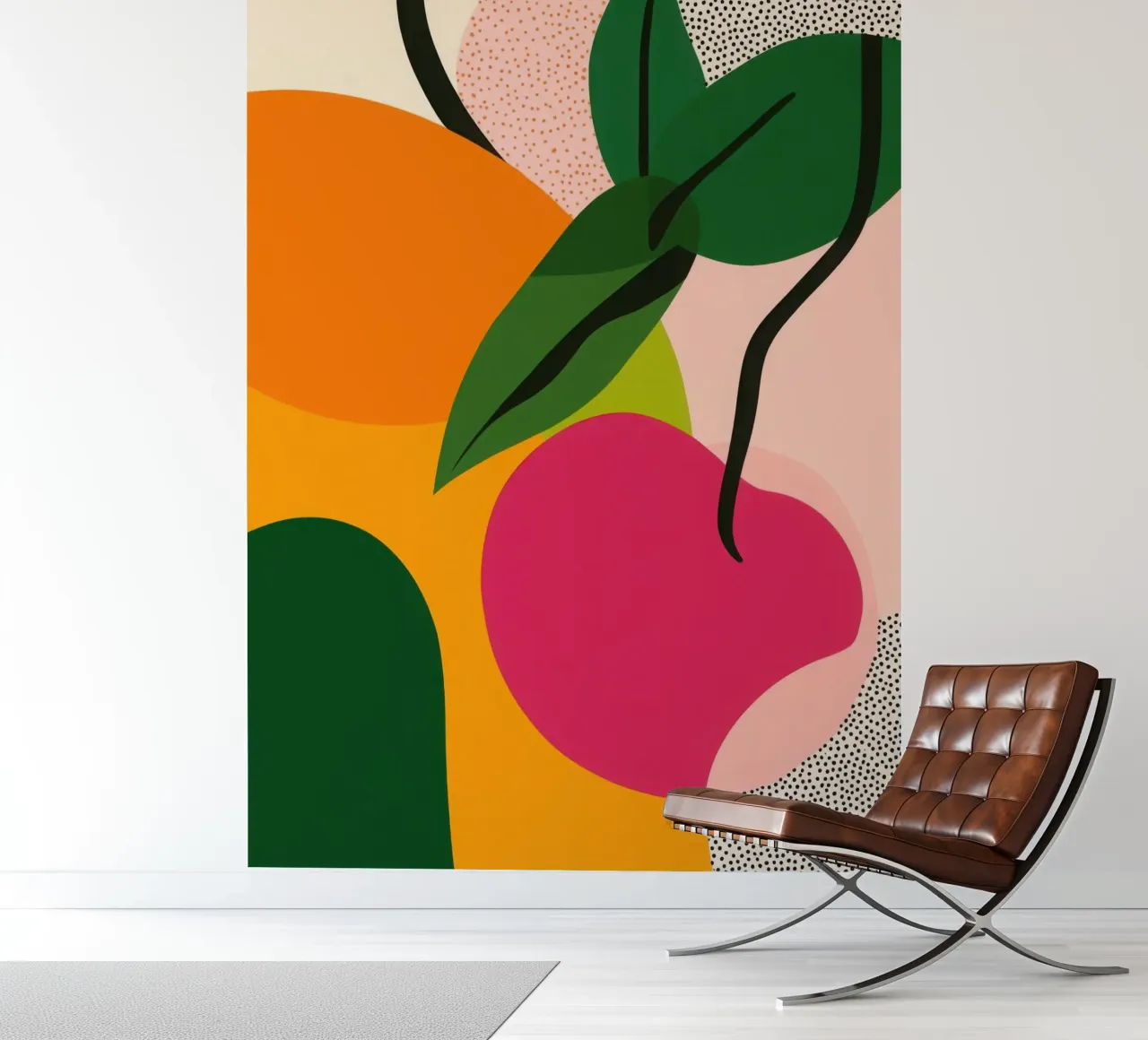 Stylised fruit - Modern composition photo wallpaper by Pop and Fruits - Affiches & posters