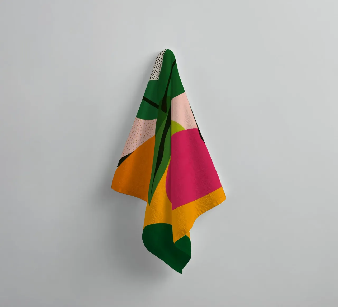 Gestileerd fruit - Moderne compositie badhanddoek van Pop and Fruits - Affiches & posters