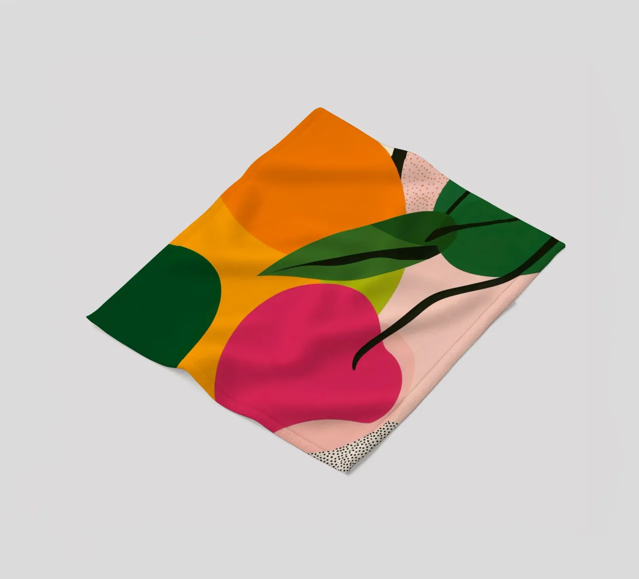Frutta stilizzata - Composizione moderna coperta in pile da Pop and Fruits - Affiches & posters