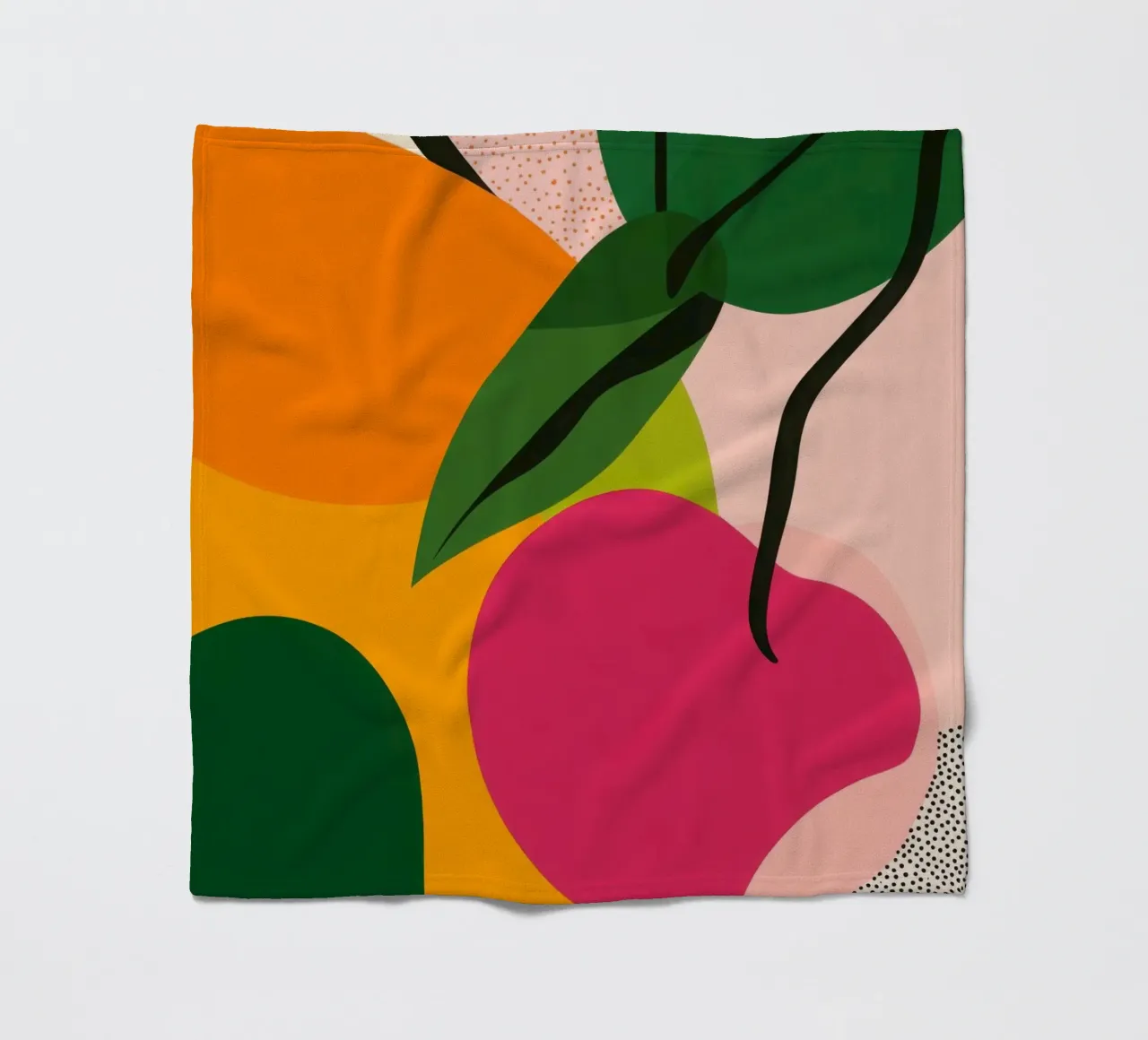 Frutta stilizzata - Composizione moderna coperta in pile da Pop and Fruits - Affiches & posters