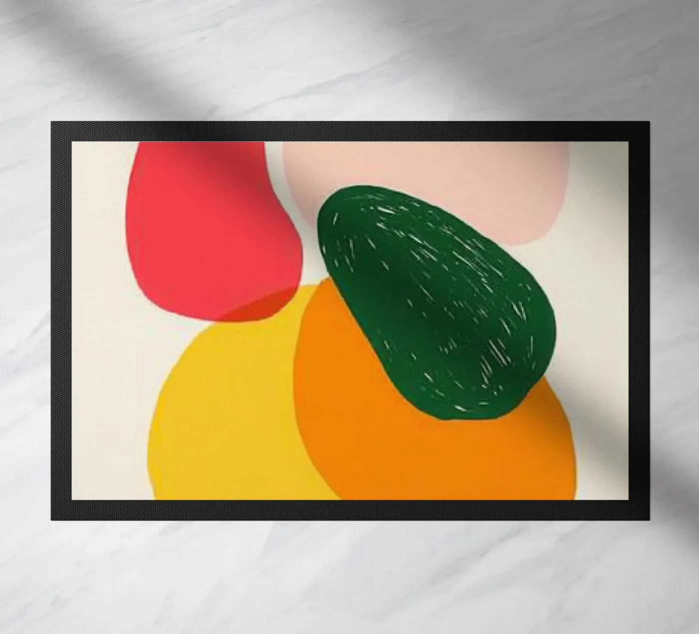 Organic forms - Colour harmony doormat by Pop and Fruits - Affiches & posters
