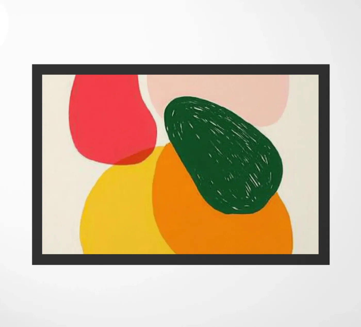 Organic forms - Colour harmony doormat by Pop and Fruits - Affiches & posters