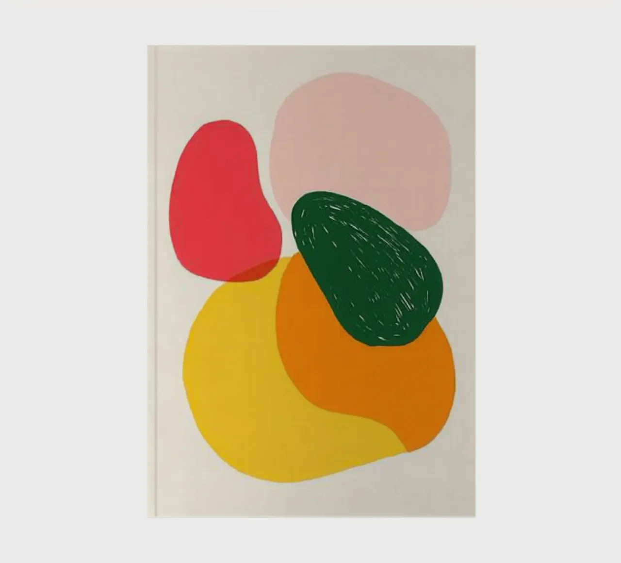 Organic forms - Colour harmony notebook by Pop and Fruits - Affiches & posters