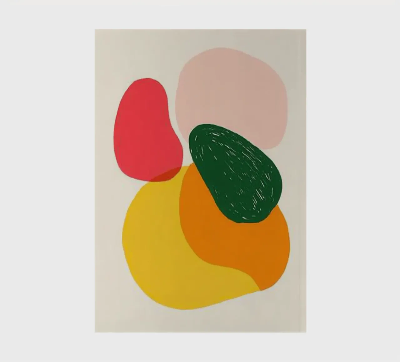 Organic forms - Colour harmony notebook by Pop and Fruits - Affiches & posters