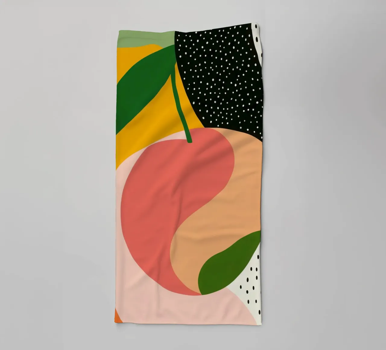 Abstract Cherry and Dotted Cherry towel by Pop and Fruits - Affiches & posters