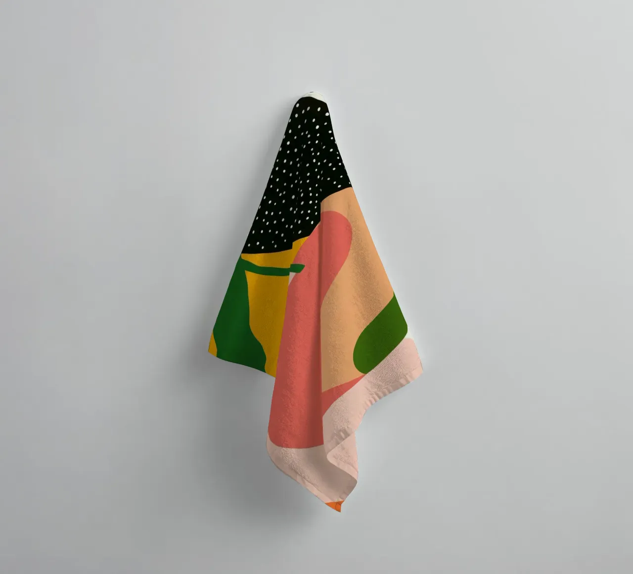 Abstract Cherry and Dotted Cherry towel by Pop and Fruits - Affiches & posters
