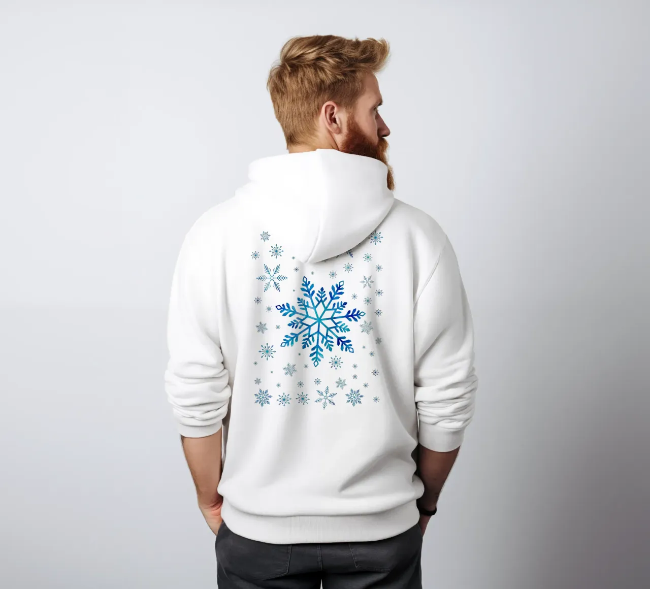 Magia invernale con i fiocchi di neve felpa con cappuccio da CalliLetters