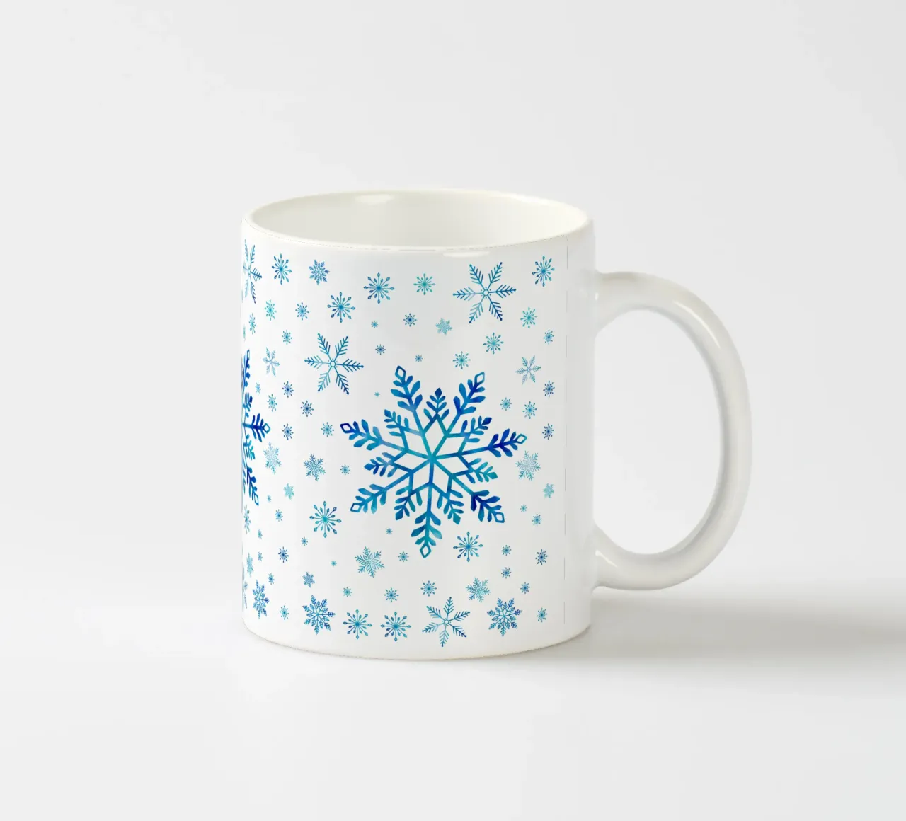 Magia invernale con i fiocchi di neve tazza in ceramica da CalliLetters