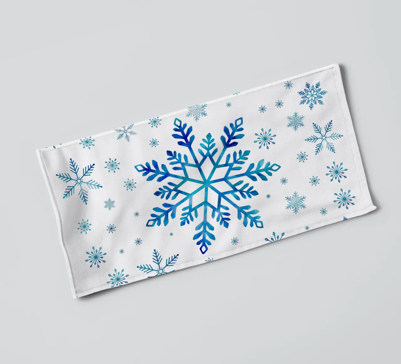 Magia invernale con i fiocchi di neve asciugamano da bagno da CalliLetters
