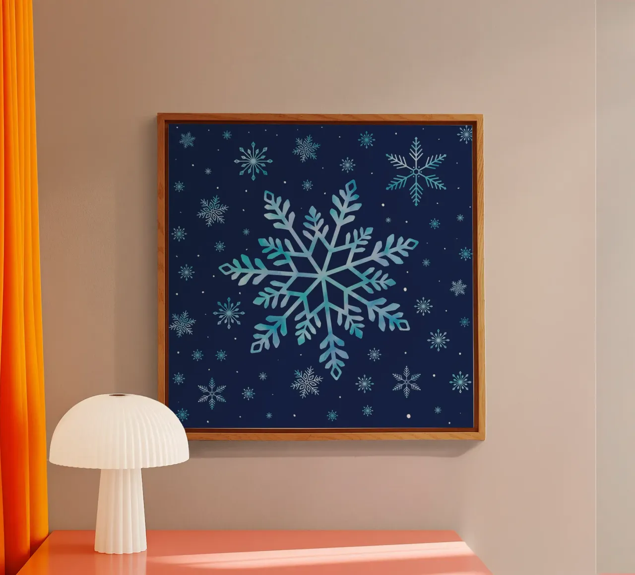 Magia invernale con i fiocchi di neve plexiglass da CalliLetters