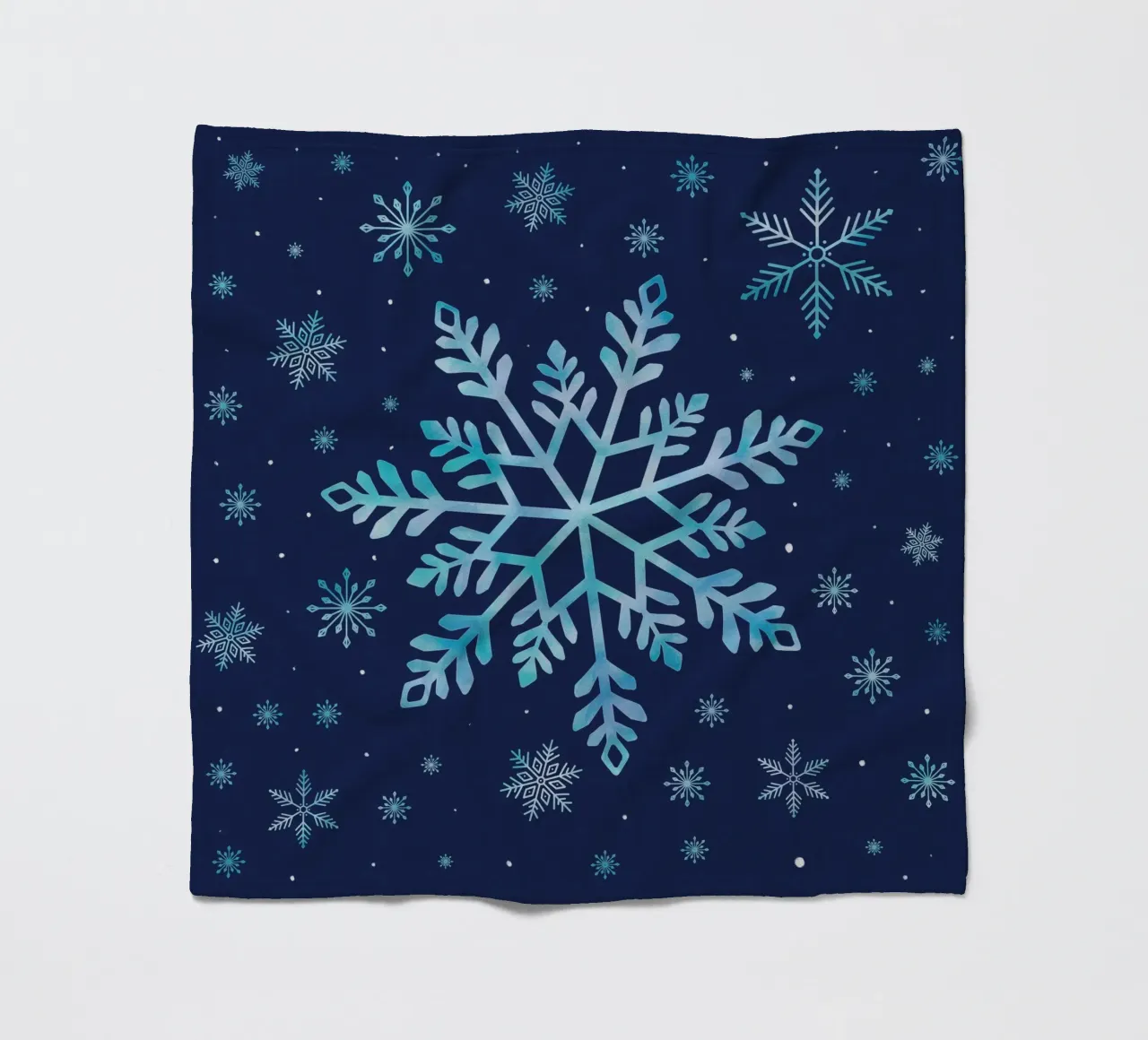 Magia invernale con i fiocchi di neve coperta in pile da CalliLetters