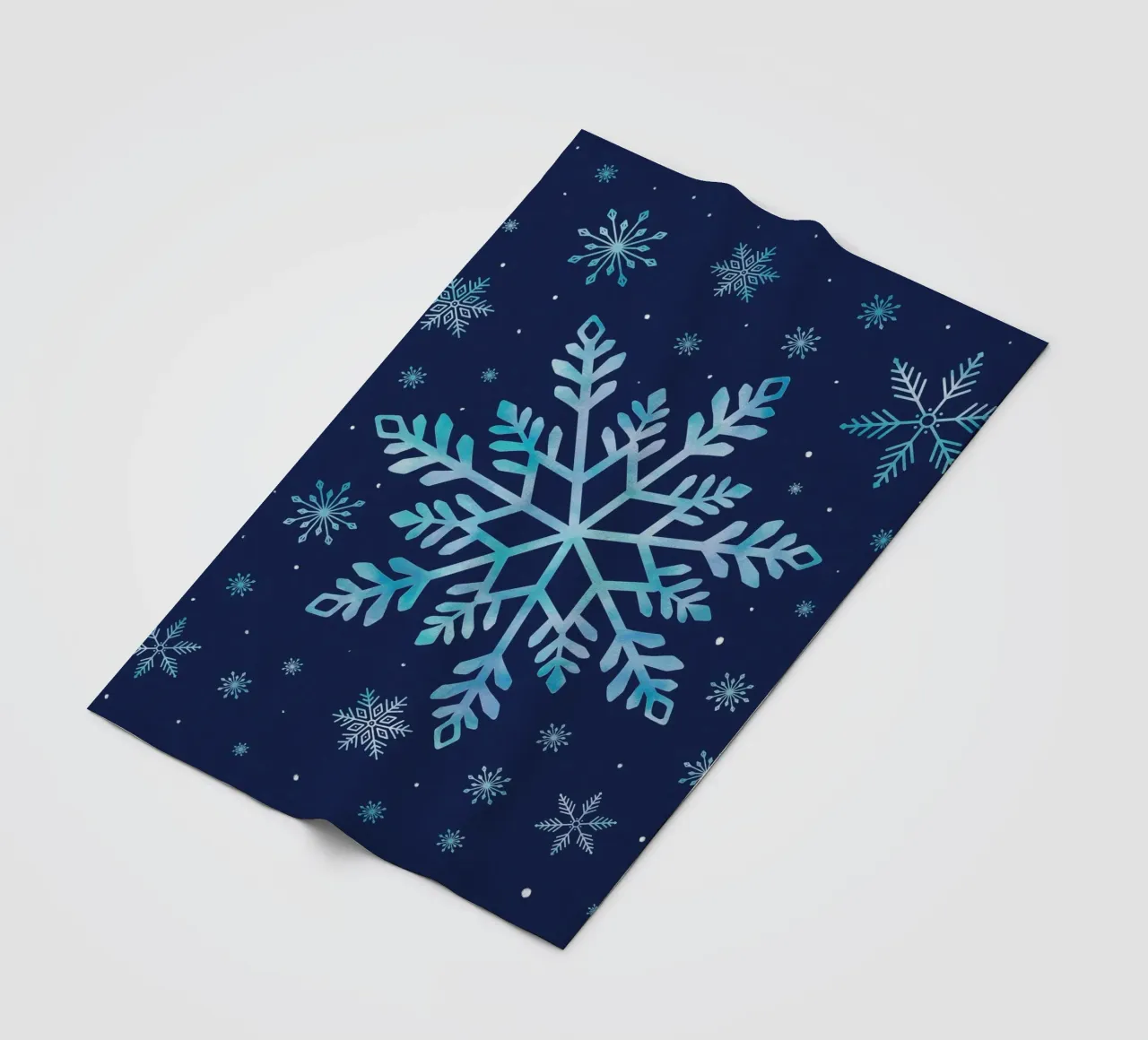 Magia invernale con i fiocchi di neve coperta in pile da CalliLetters