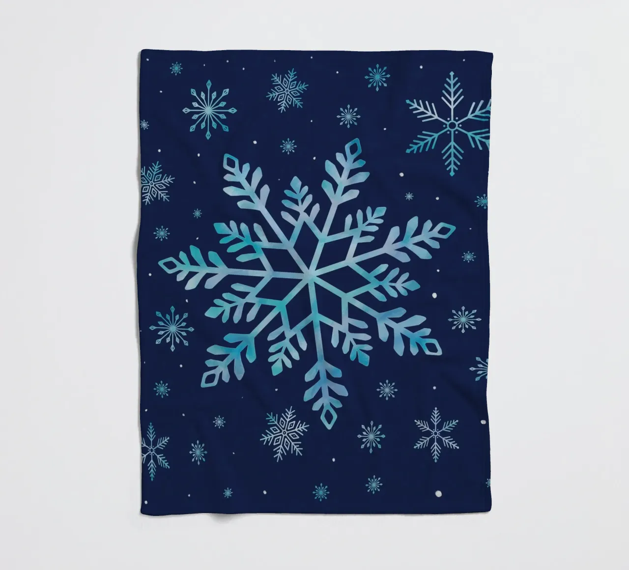 Magia invernale con i fiocchi di neve coperta in pile da CalliLetters