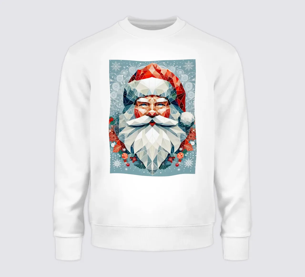 Babbo Natale geometrico felpa da Digital Naive