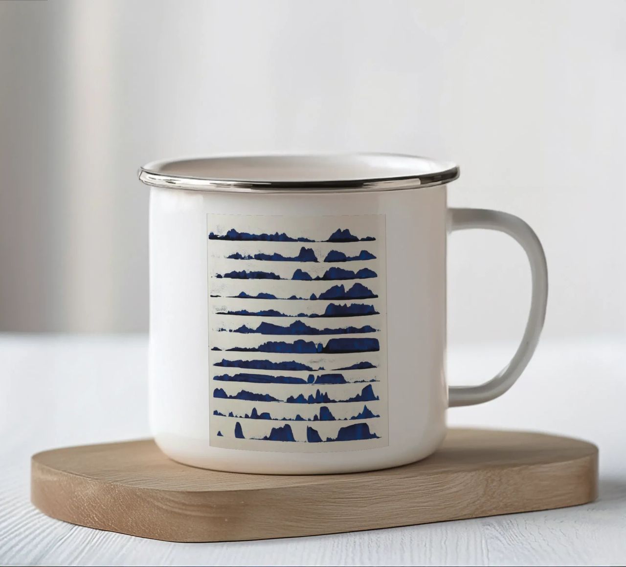 Stockholm archipelago in a row tazza in smalto da MissVeroonica