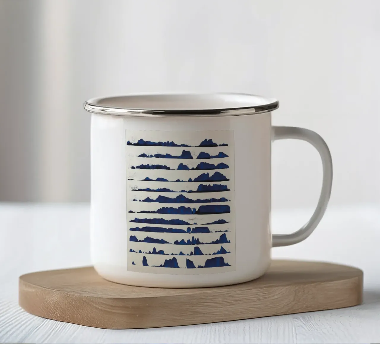 Stockholm archipelago in a row tazza in smalto da MissVeroonica