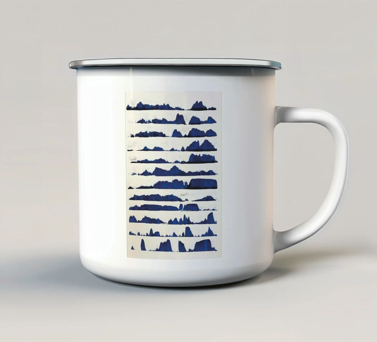 Stockholm archipelago in a row tazza in smalto da MissVeroonica