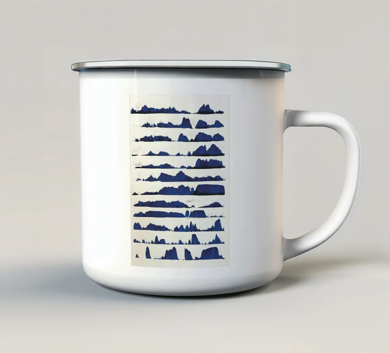 Stockholm archipelago in a row tazza in smalto da MissVeroonica