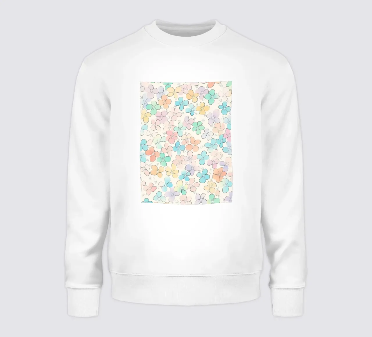 Un simpatico mondo di fiori felpa da Carinaprint