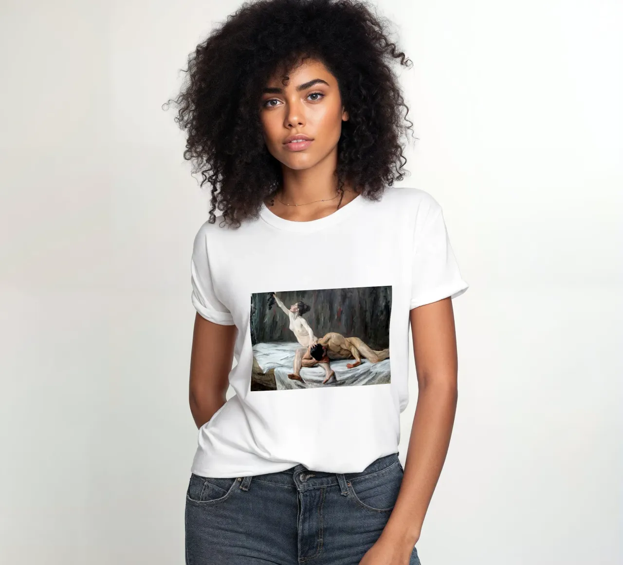 Max Liebermann - Sansone e Dalila, 1902 t-shirt da donna da William Store