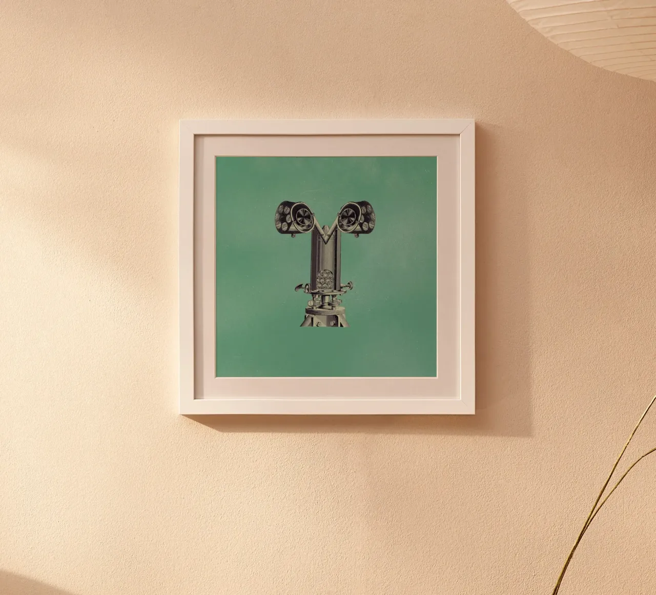 Steampunk Alphabet Letter T poster con telaio in plastica da Birgit Palma