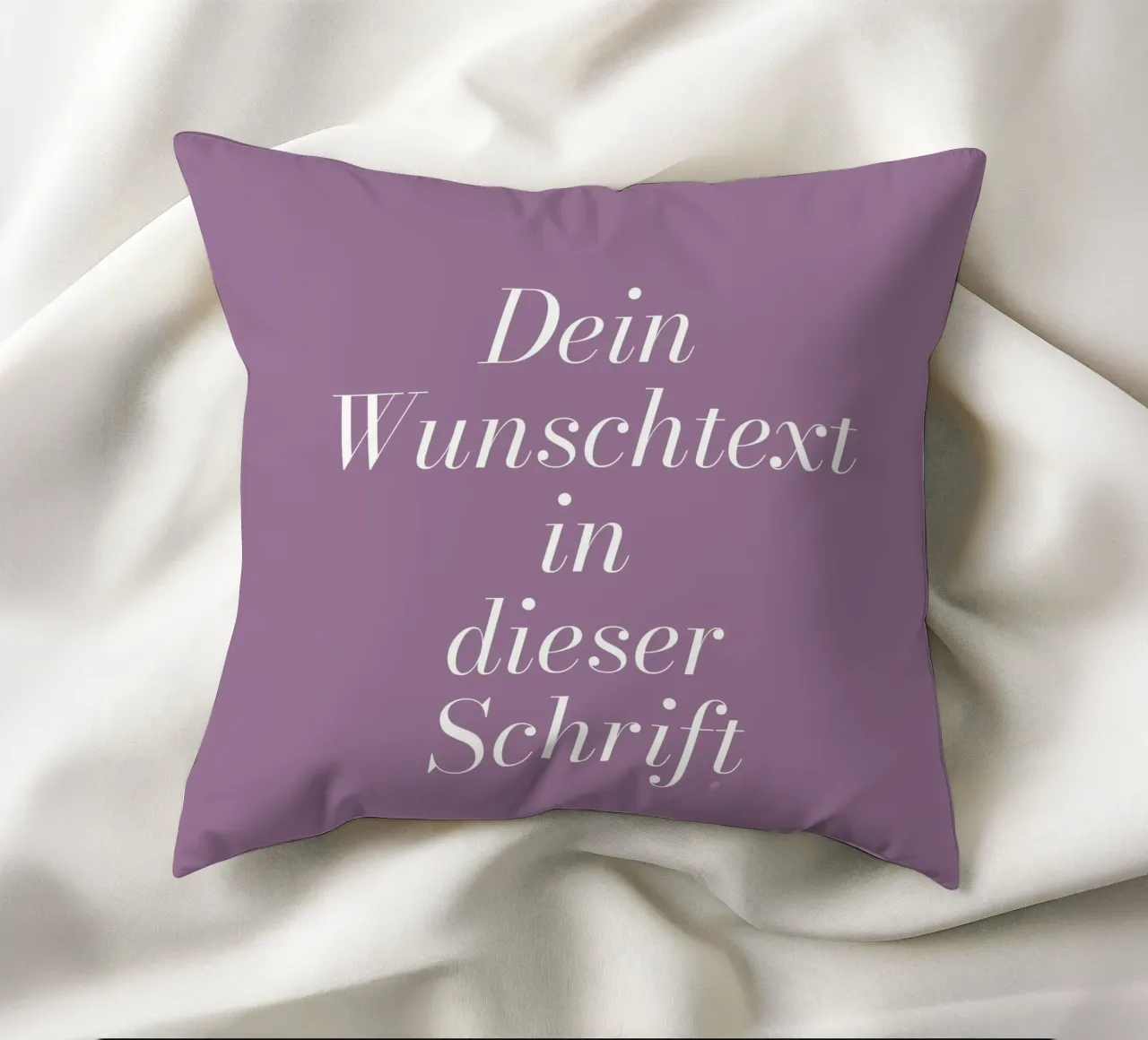 Lavendel lila mit Wunschtext kussen van BAINAI KIDS