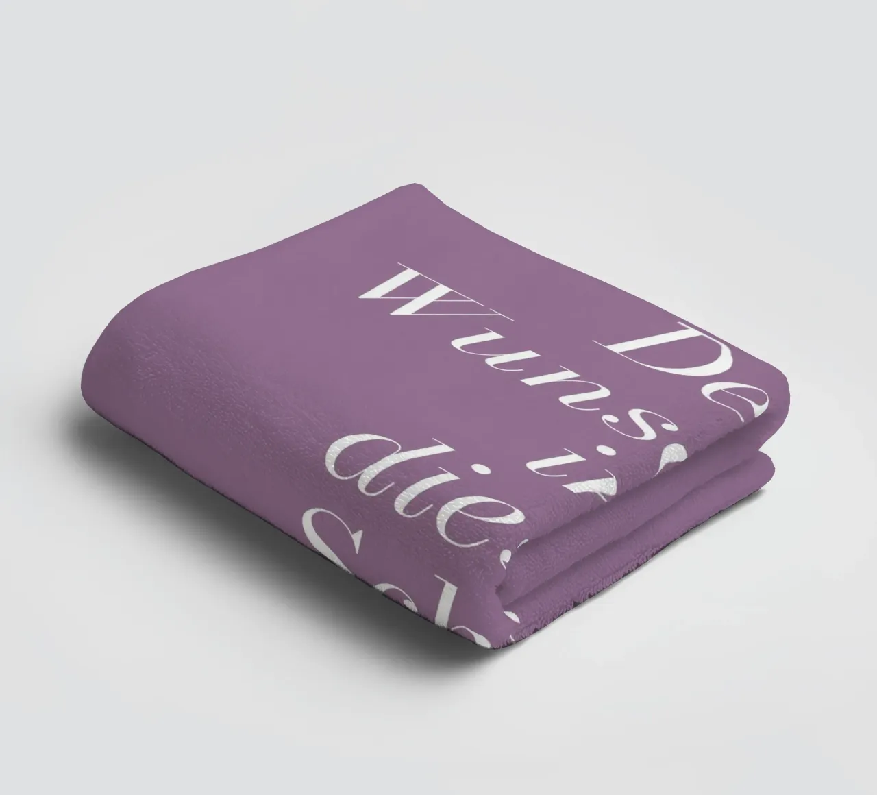 Lavendel lila mit Wunschtext asciugamano da bagno da BAINAI KIDS