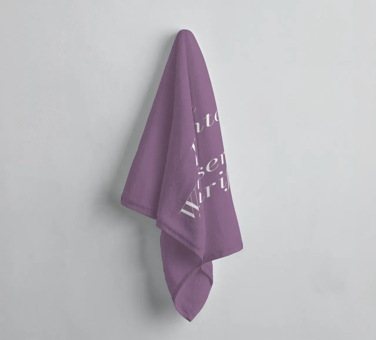 Lavendel lila mit Wunschtext asciugamano da bagno da BAINAI KIDS