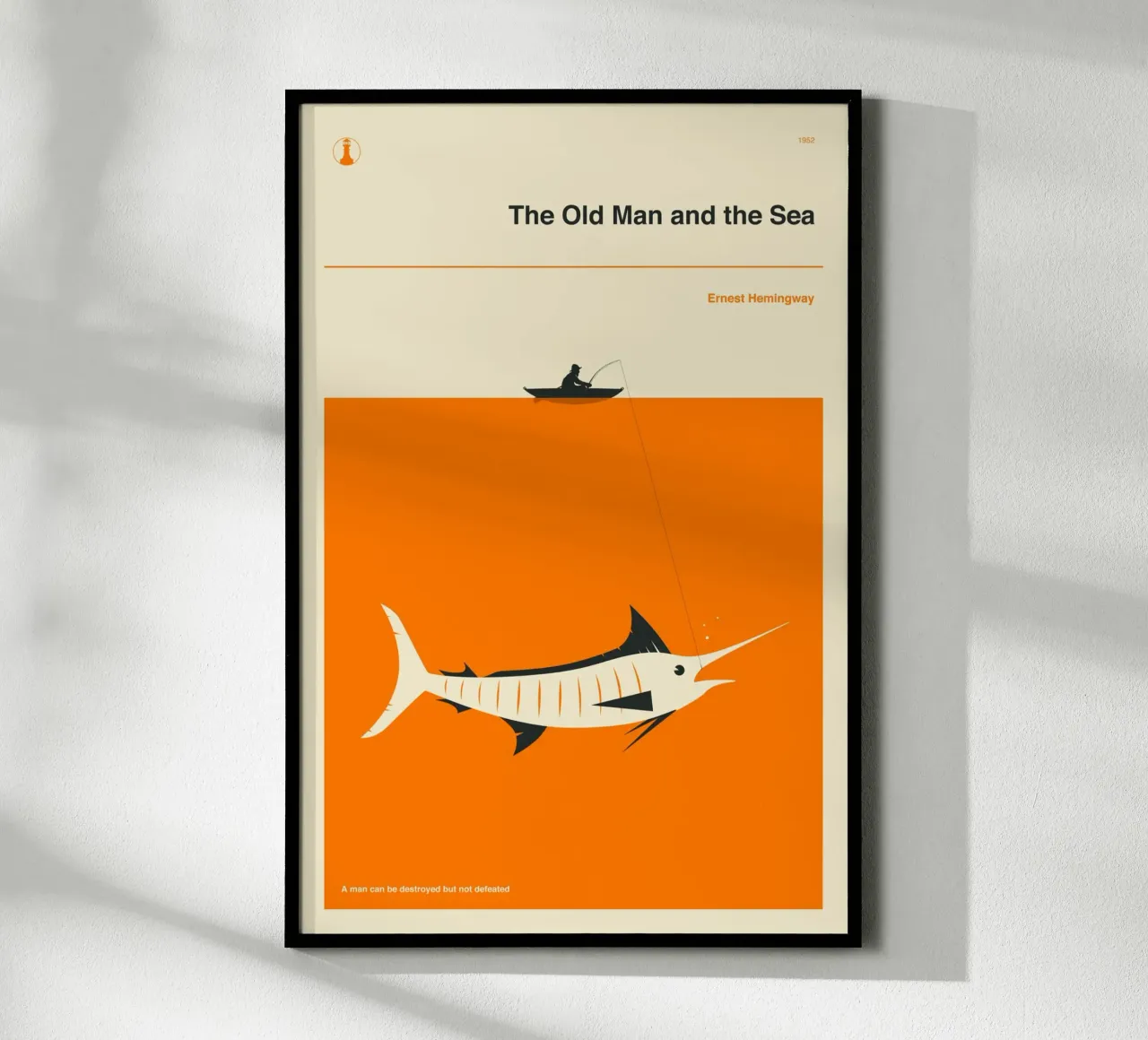 IL VECCHIO E IL MARE poster da Jazzberry Blue