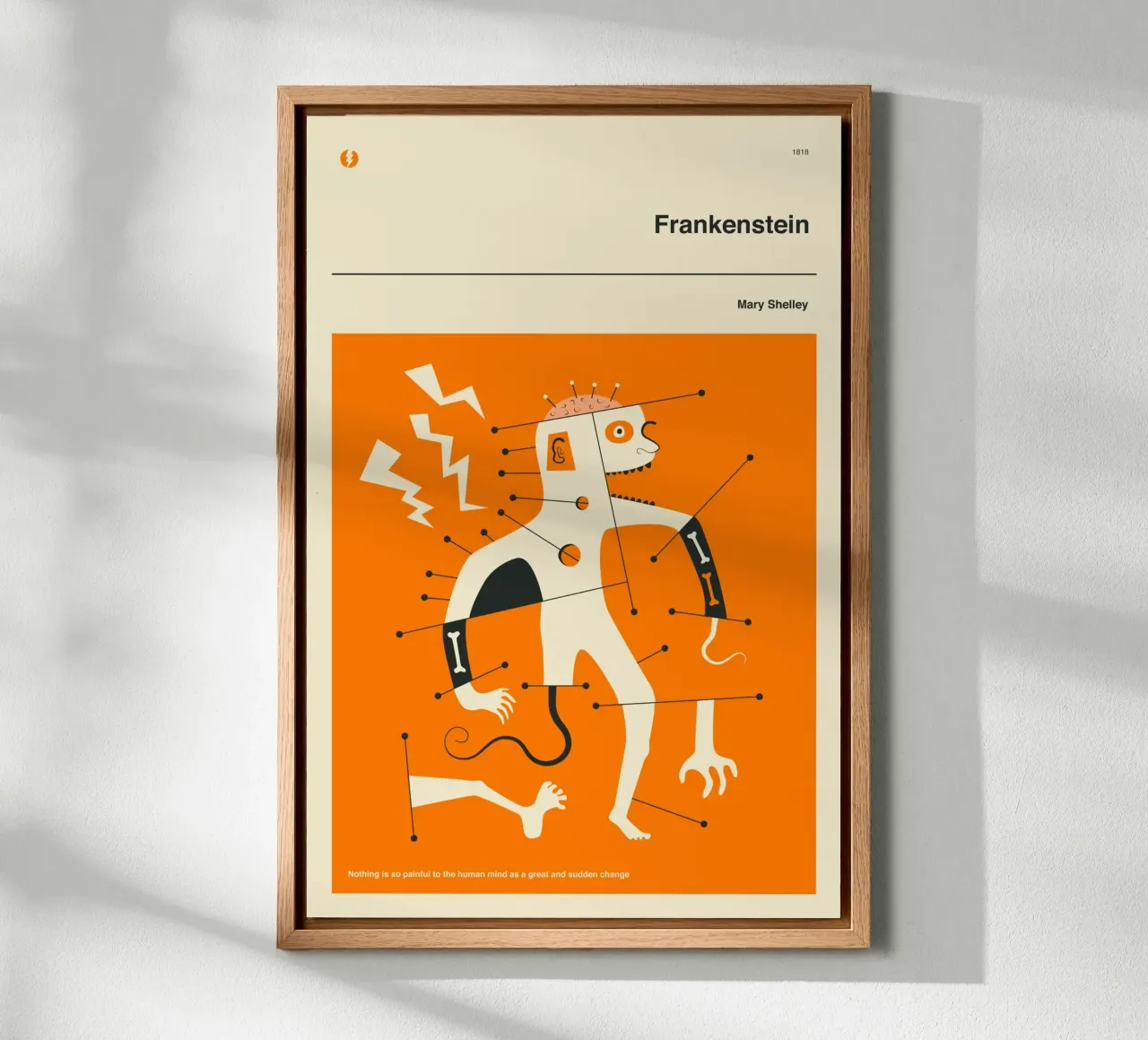 FRANKENSTEIN tela con Cornice a cassetta da Jazzberry Blue