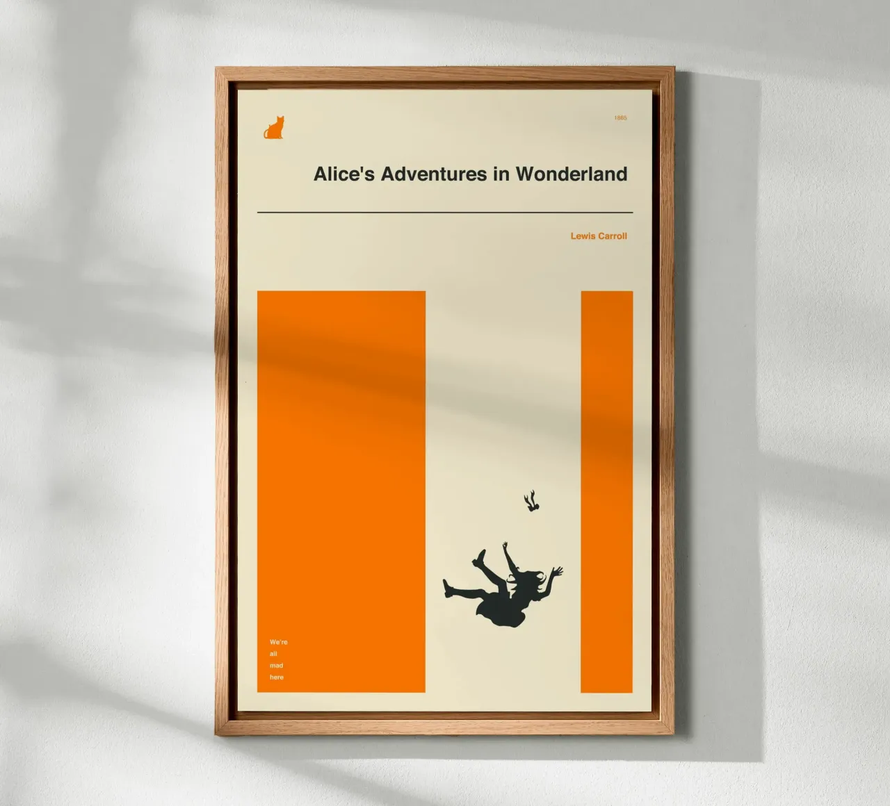 ALICE NEL PAESE DELLE MERAVIGLIE alluminio dibond da Jazzberry Blue