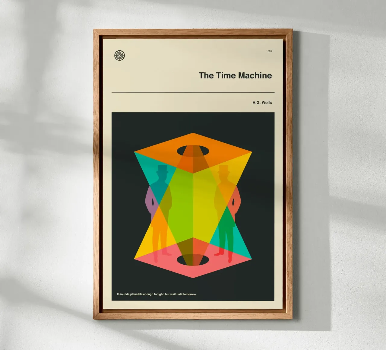 THE TIME MACHINE canvas with Floater frame by Jazzberry Blue