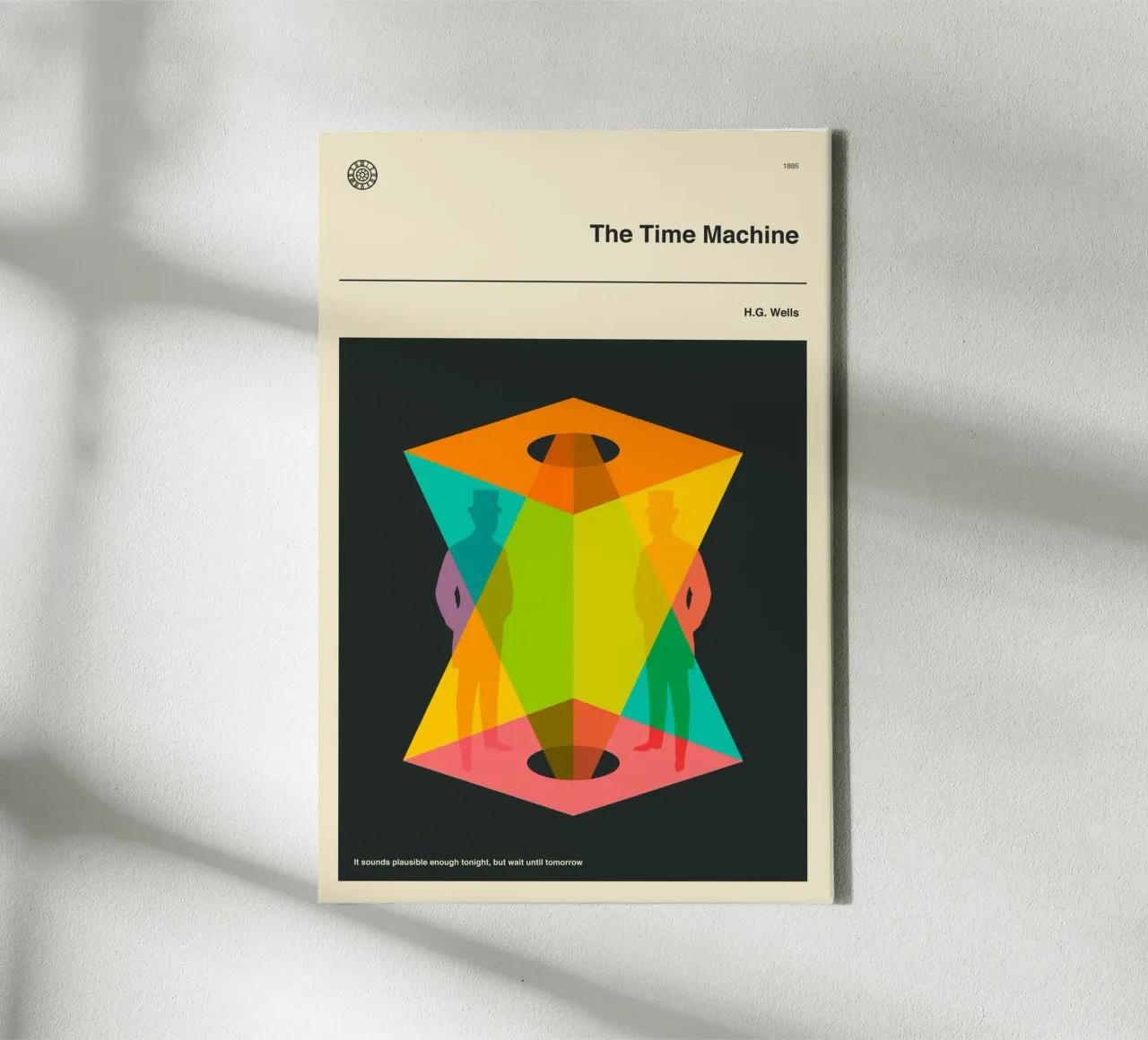 THE TIME MACHINE canvas with Floater frame by Jazzberry Blue