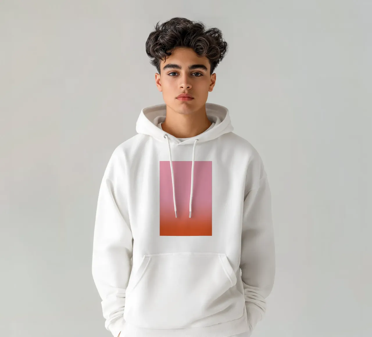 Rosarot Fade Gradient sweat à capuche de BAINAI KIDS