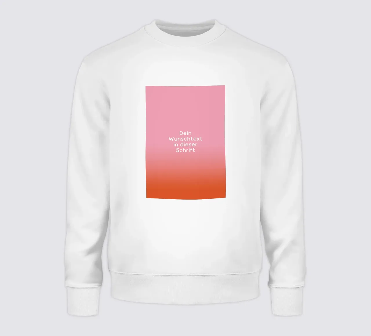 Wunschtext Rosarot Fade Gradient felpa da BAINAI KIDS