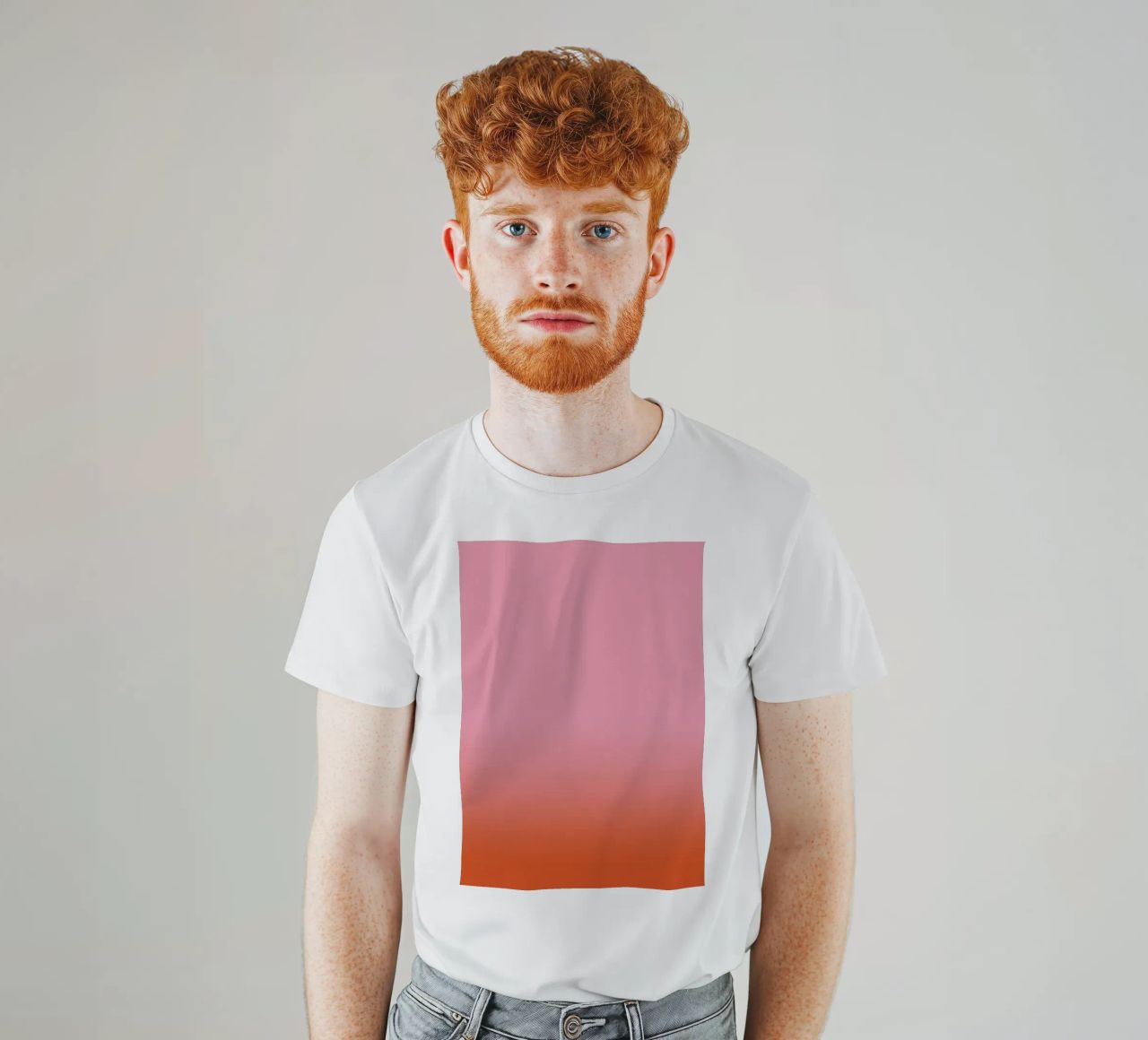 Rosarot Fade Gradient t-shirt da BAINAI KIDS