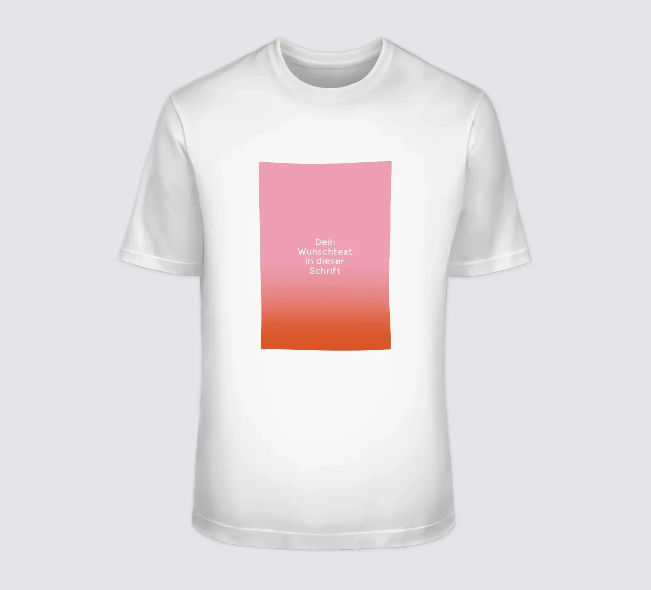Wunschtext Rosarot Fade Gradient t-shirt da BAINAI KIDS