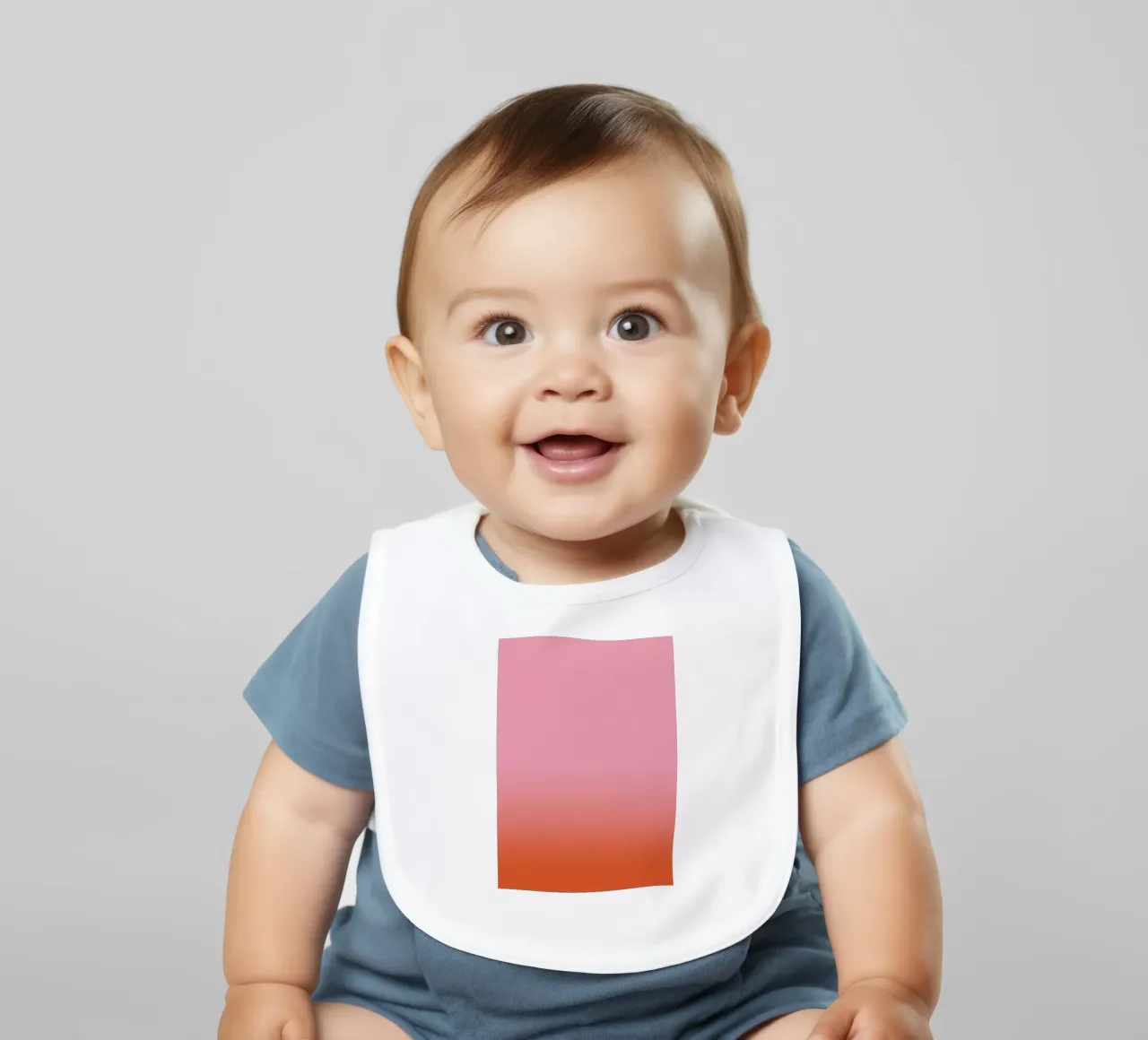 Rosarot Fade Gradient Babylätzchen von BAINAI KIDS