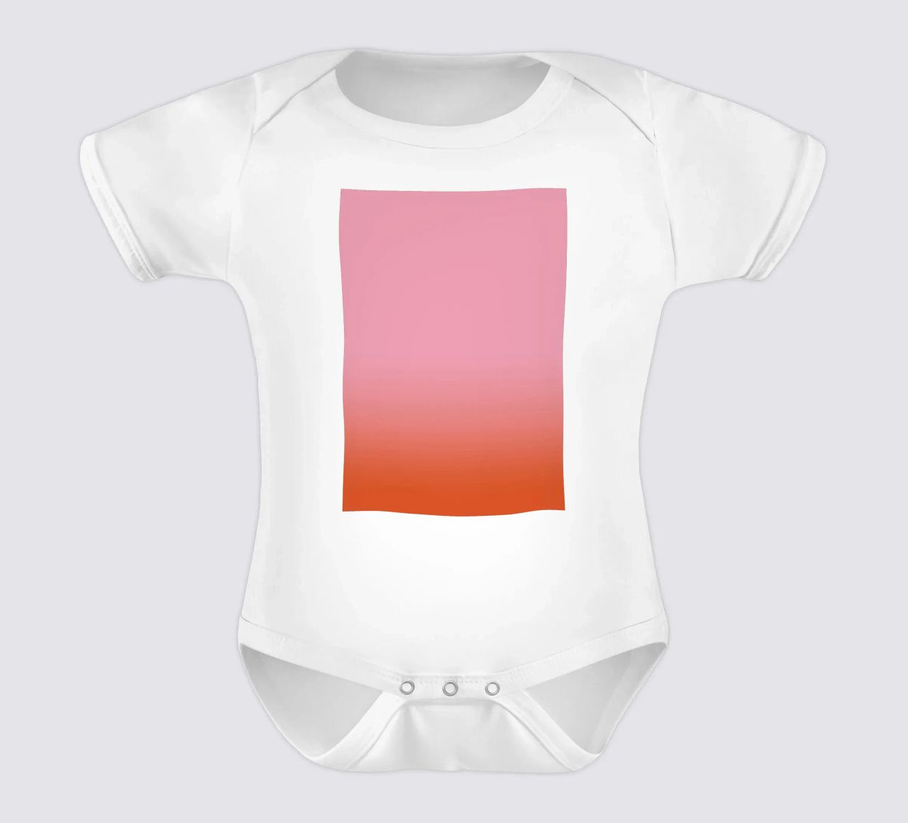 Rosarot Fade Gradient body neonato maniche corte da BAINAI KIDS