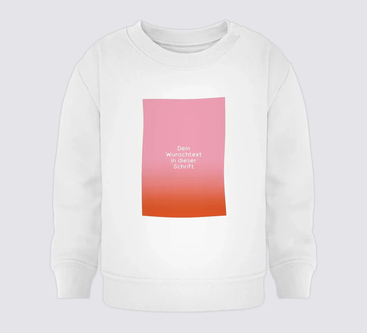 Wunschtext Rosarot Fade Gradient felpa neonato da BAINAI KIDS