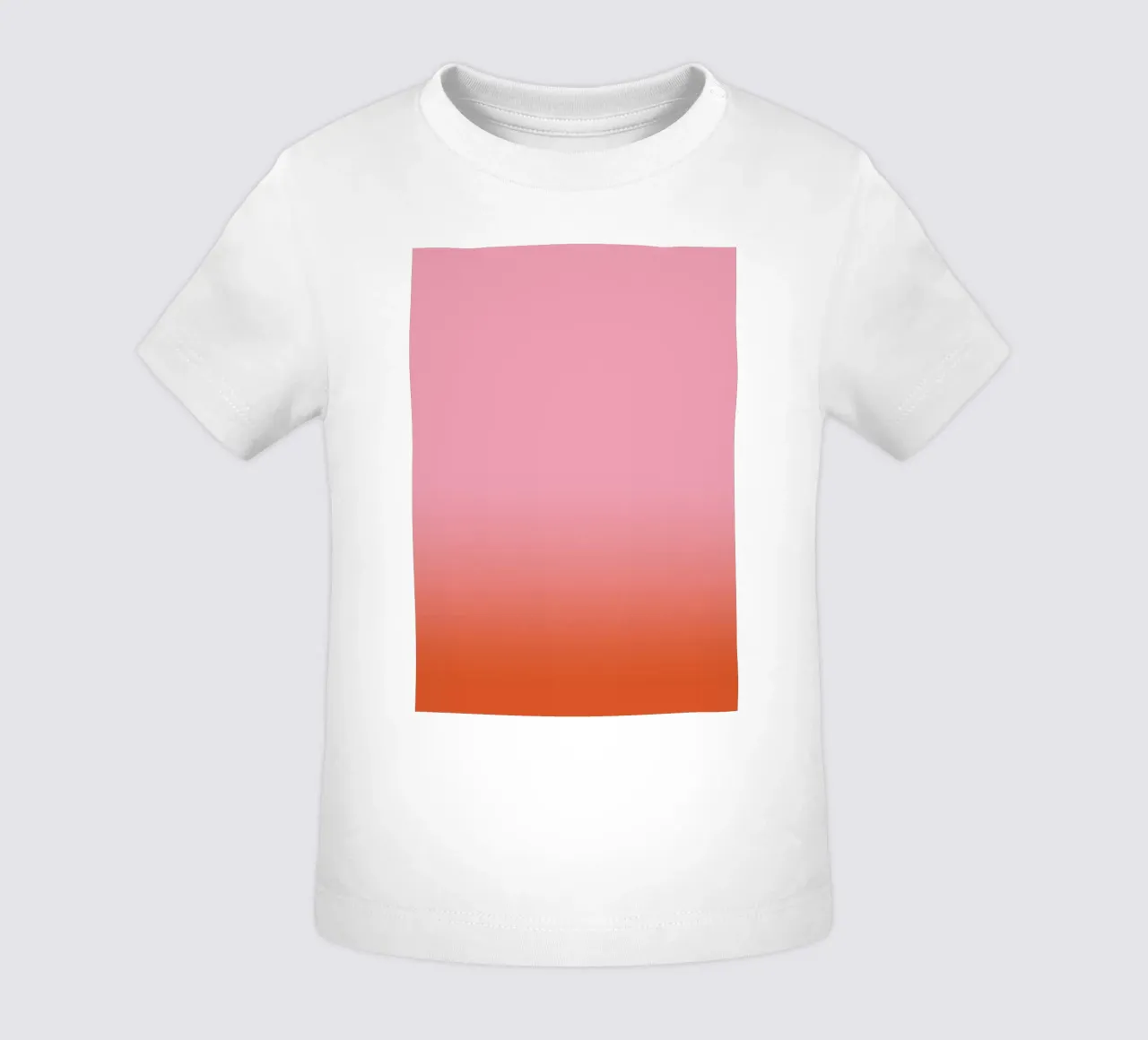 Rosarot Fade Gradient Baby T-Shirt von BAINAI KIDS