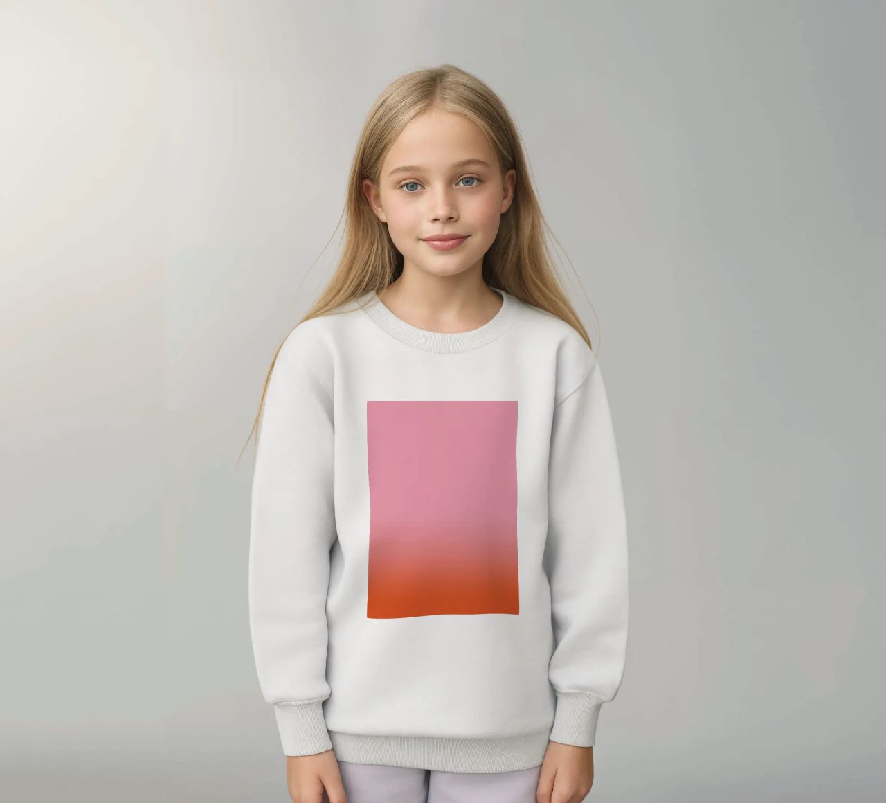 Rosarot Fade Gradient felpa bambino da BAINAI KIDS