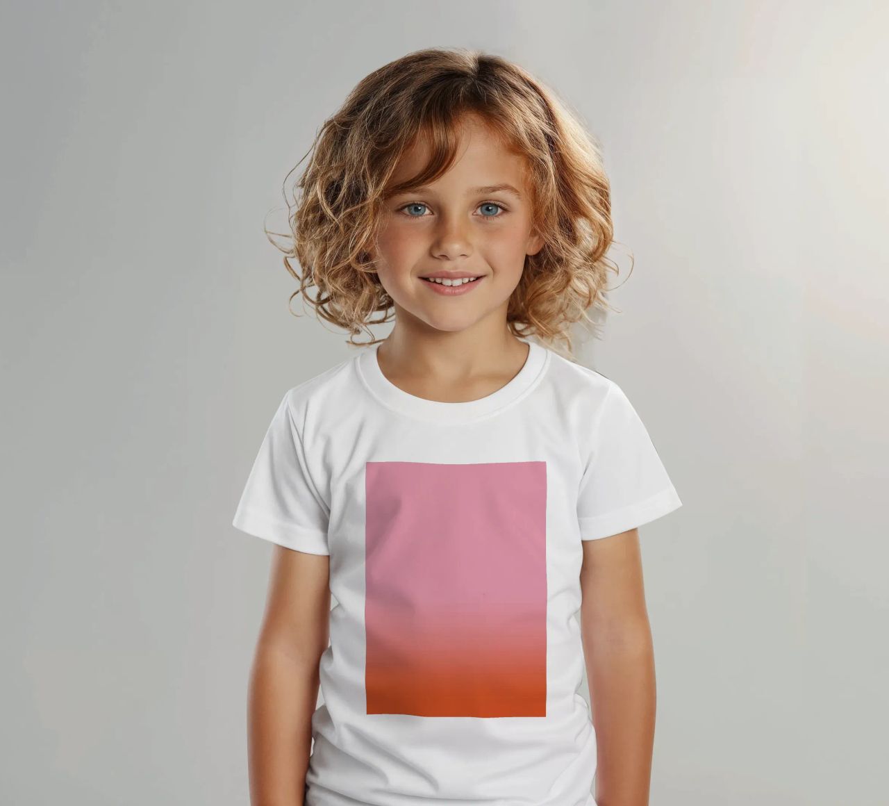 Rosarot Fade Gradient t-shirt bambini da BAINAI KIDS