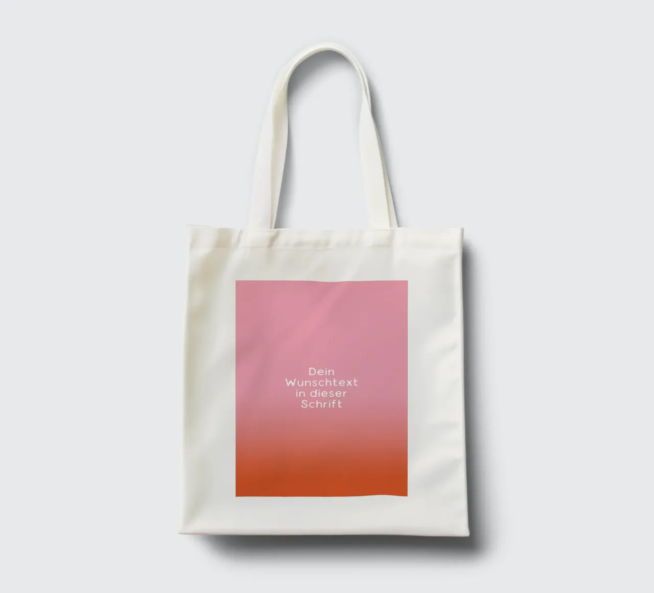 Wunschtext Rosarot Fade Gradient borsa in juta da BAINAI KIDS