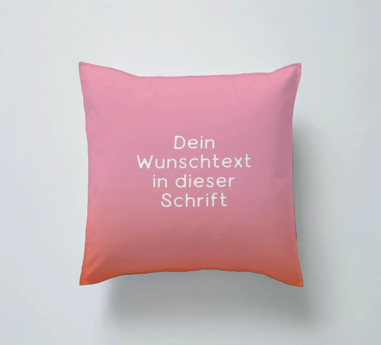 Wunschtext Rosarot Fade Gradient cuscino da BAINAI KIDS