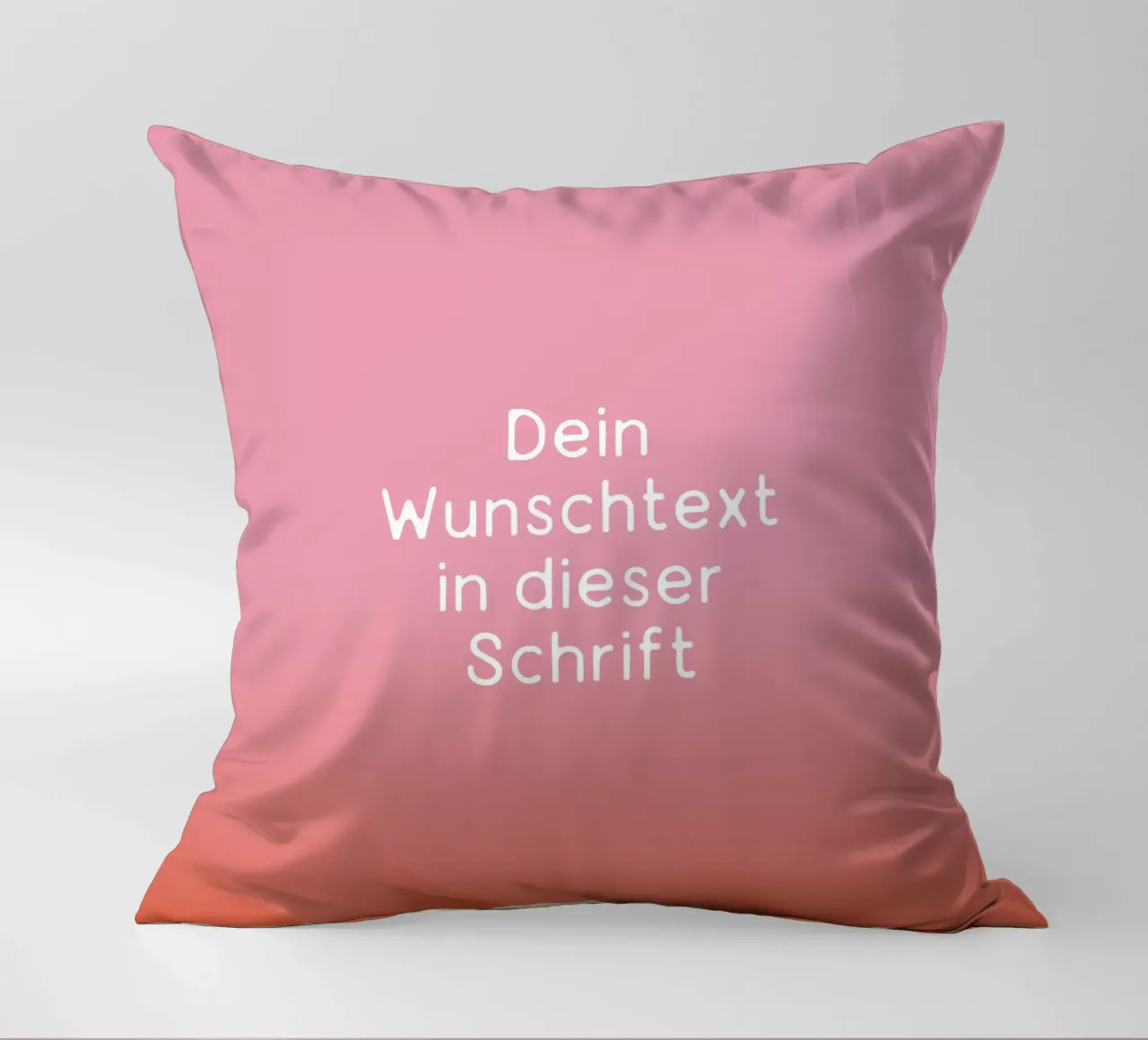 Wunschtext Rosarot Fade Gradient cuscino da BAINAI KIDS